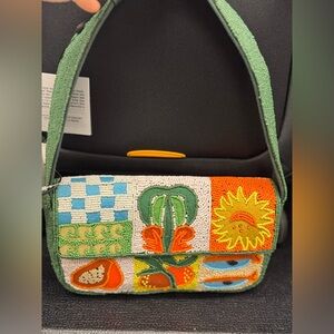america and Beyond beaded bag